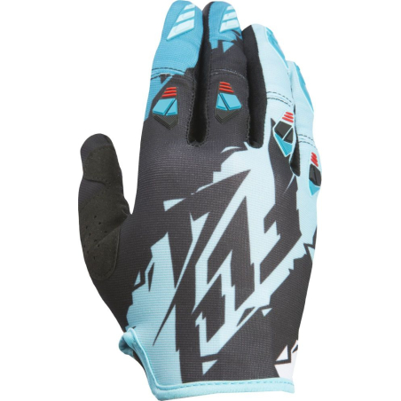 GANTS FLY KINETIC NOIR/DARK TEAL Gant moto cross