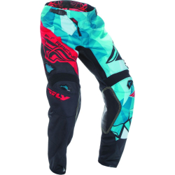 PANTALON FLY KINETIC CRUX 2017 DARK TEAL/ROUGE Pantalon moto cross enfant