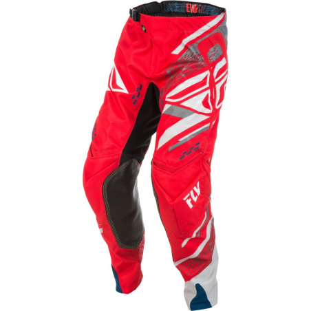 PANTALON FLY EVOLUTION 2.0 ROUGE/BLANC Pantalon moto cross