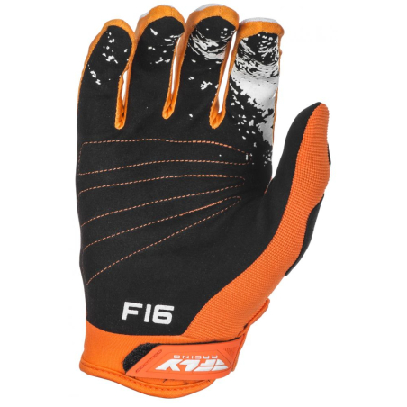 GANTS FLY F-16 ORANGE/BLANC Gant moto cross