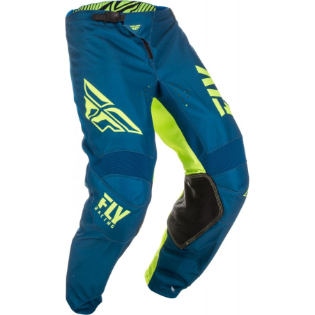 PANTALON FLY KINETIC SHIELD BLEU/JAUNE FLUO Pantalon moto cross