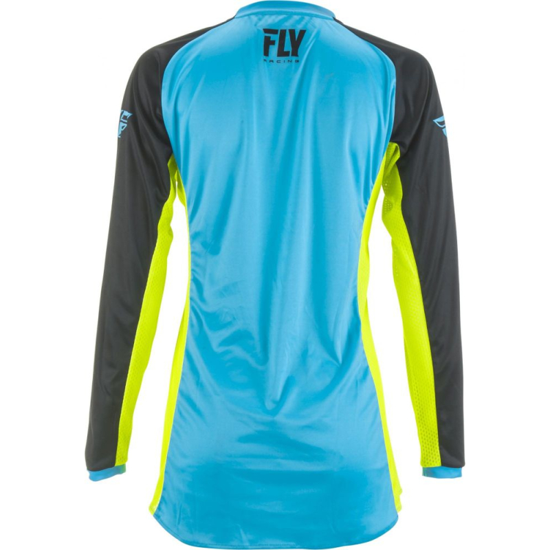 MAILLOT FLY LITE FEMME 2019 BLEU/JAUNE FLUO Maillot moto cross