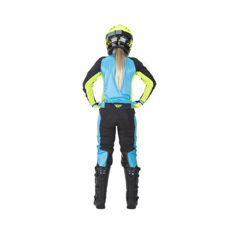 MAILLOT FLY LITE FEMME 2019 BLEU/JAUNE FLUO Maillot moto cross