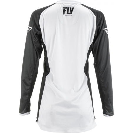 MAILLOT FLY LITE FEMME 2019 BLANC/NOIR Maillot cross enfant