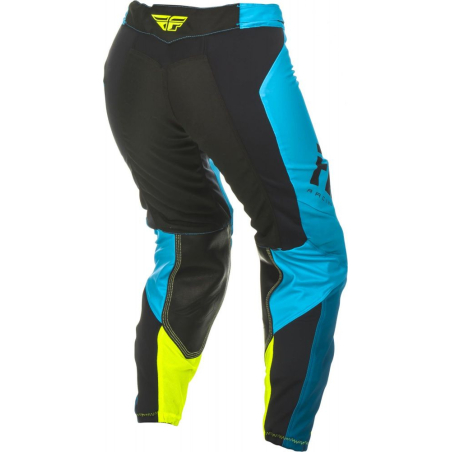 PANTALON FLY LITE FEMME BLEU/JAUNE FLUO Pantalon cross femme