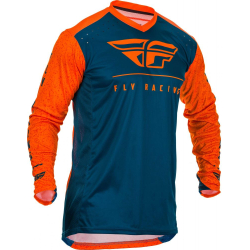 MAILLOT FLY LITE HYDROGEN 2020 ORANGE/BLEU Maillot moto cross