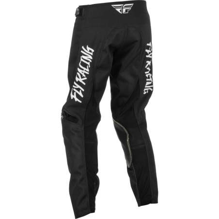 PANTALON FLY KINETIC REBEL BLANC/NOIR Pantalon moto cross enfant