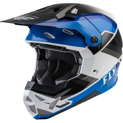 CASQUE FLY FORMULA CP RUSH NOIR/BLEU/BLANC Casque moto cross