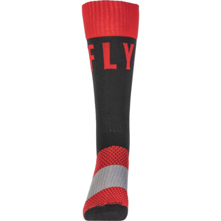 CHAUSSETTES FLY MX PRO THICK ROUGE/NOIR Chaussette moto cross