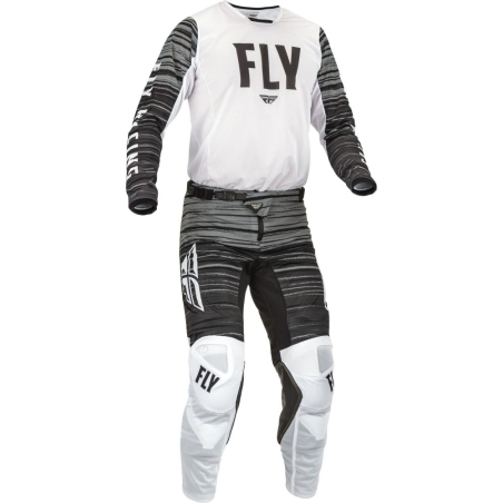 MAILLOT FLY KINETIC MESH BLANC/NOIR/GRIS Maillot moto cross