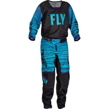 MAILLOT FLY KINETIC MESH NOIR/BLEU/VIOLET Maillot cross enfant