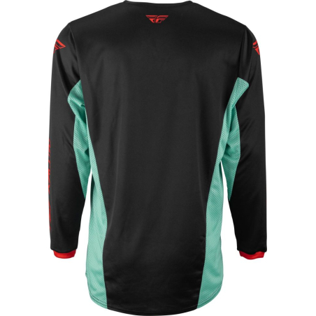 MAILLOT FLY KINETIC S.E. RAVE NOIR/MINT/ROUGE Maillot moto cross