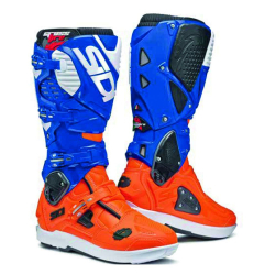 BOTTES SIDI CROSSFIRE 3 SRS ORANGE FLUO/BLEU EDITION LIMITEE Botte moto cross