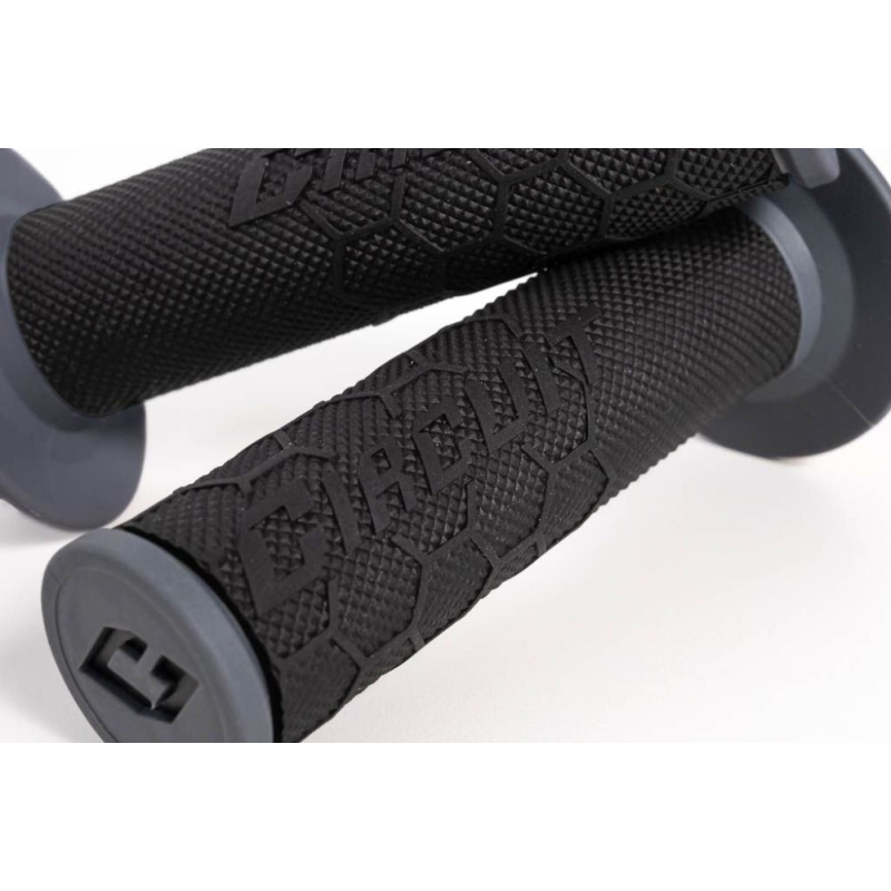 GRIPS CIRCUIT KIRA LOCK ON GRIS/NOIR Poignée moto cross