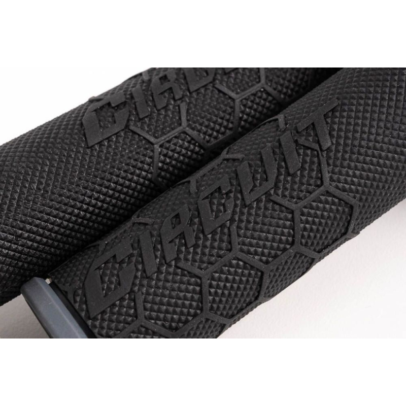 GRIPS CIRCUIT KIRA LOCK ON GRIS/NOIR Poignée moto cross