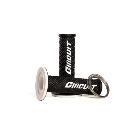 GRIPS CIRCUIT V NOIR BLANC Poignée moto cross