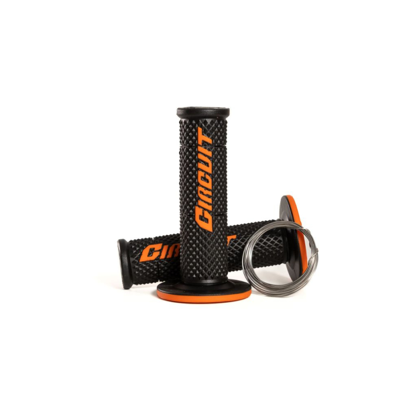 GRIPS CIRCUIT V NOIR ORANGE Poignée moto cross