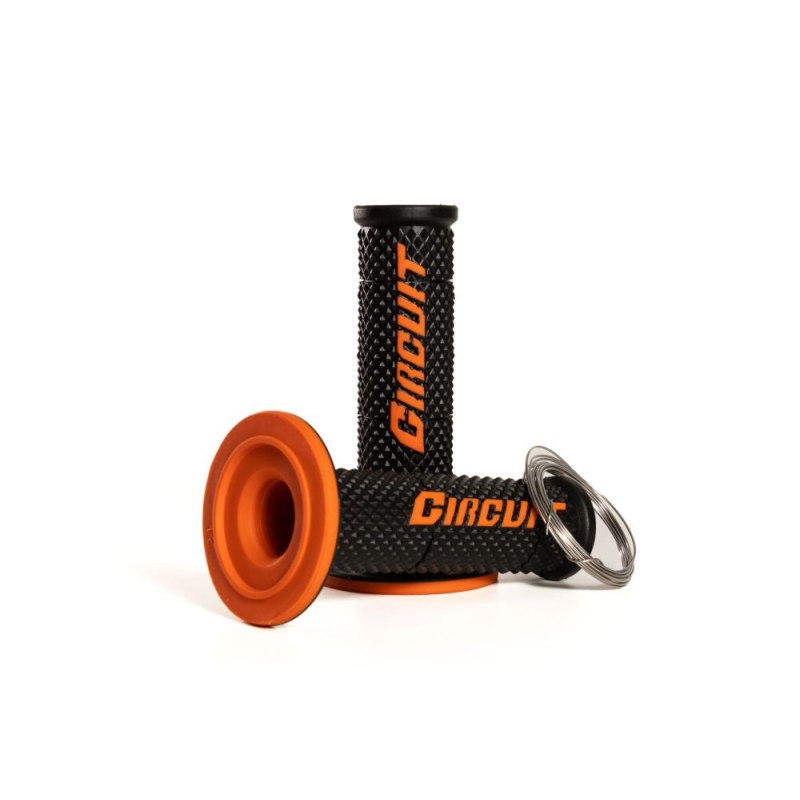 GRIPS CIRCUIT V NOIR ORANGE Poignée moto cross