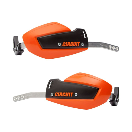 PROTEGE-MAINS CIRCUIT ALLOY BI-COMPOSANT NOIR/ORANGE Protège main moto cross