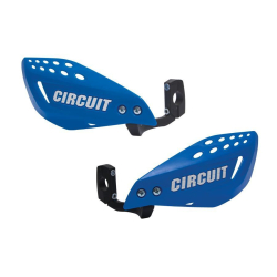 PROTEGE-MAINS CIRCUIT VECTOR BLEU TM/BLANC Protège main moto cross