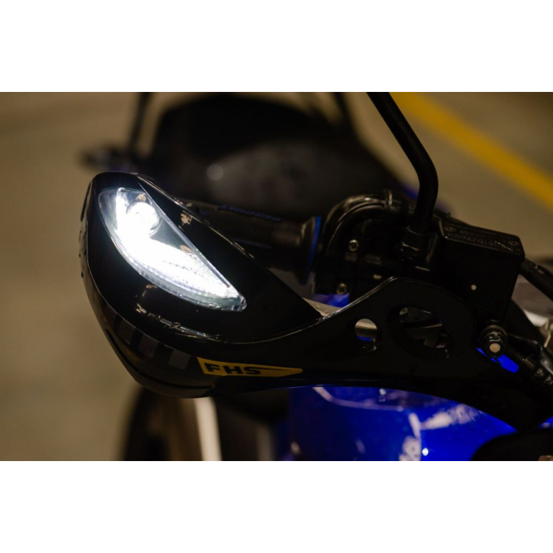 PROTEGE-MAINS CIRCUIT FHS LED NOIR Protège main moto cross