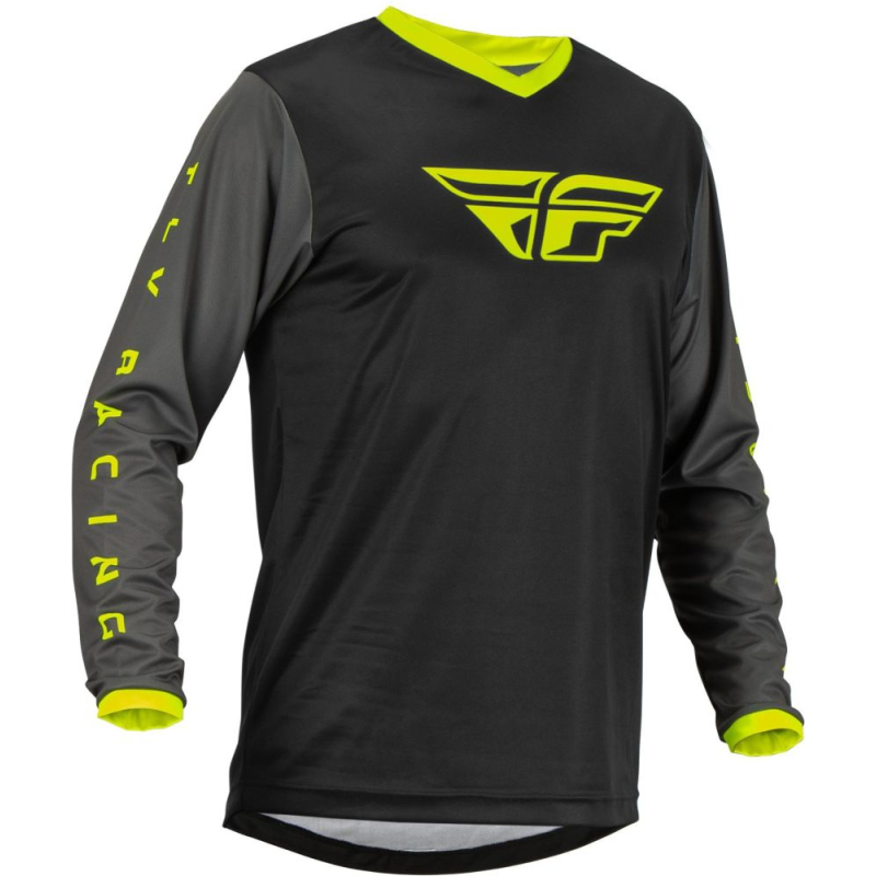 MAILLOT FLY F-16 NOIR/GRIS/JAUNE FLUO Maillot moto cross