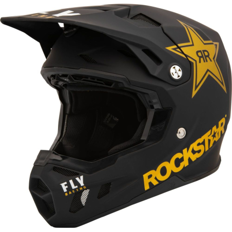 CASQUE CROSS CARBONE FLY FORMULA CC ROCKSTAR NOIR Casque moto cross