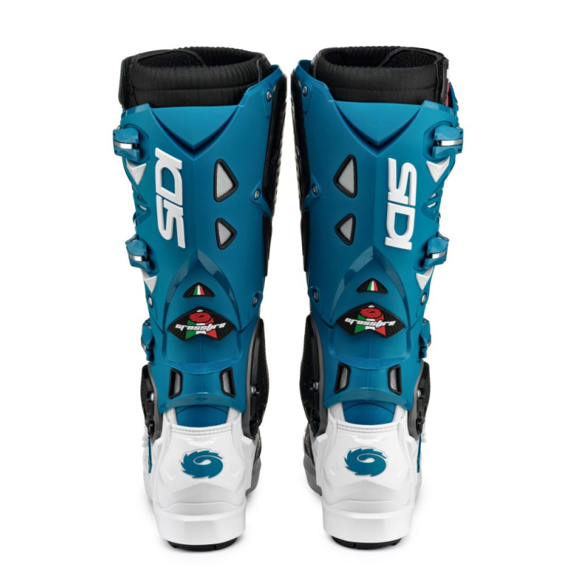 BOTTES SIDI CROSSFIRE 3 SRS BLANC/PETROLE Botte moto cross