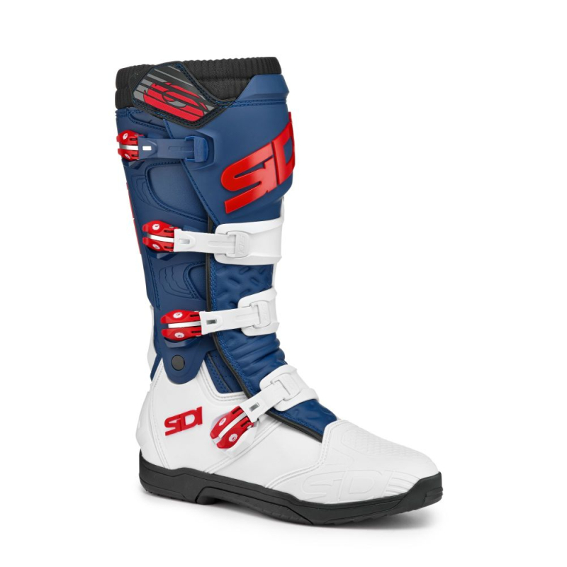 BOTTES SIDI X POWER SC BLANC/NAVY/ROUGE Botte moto cross