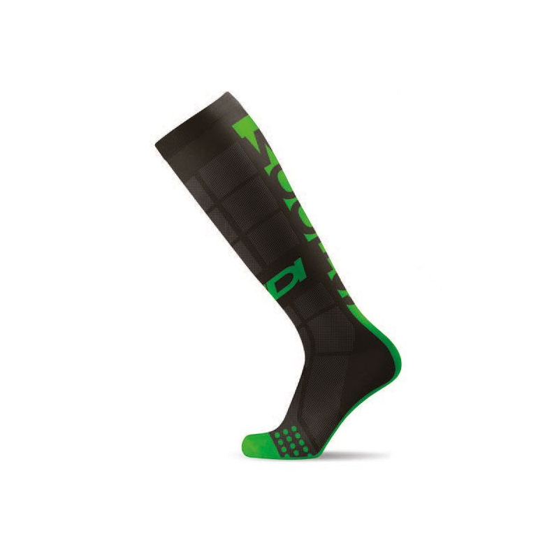 CHAUSSETTES WOOPS NOIR/VERT Chaussette moto cross