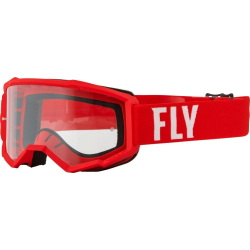 MASQUE FLY FOCUS ROUGE/BLANC Lunette moto cross