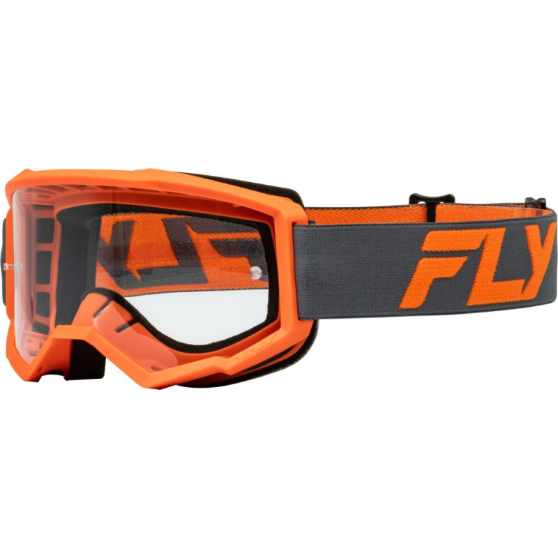 LUNETTE CROSS FLY FOCUS ORANGE Lunette moto cross