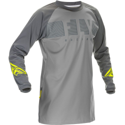 MAILLOT FLY WINDPROOF 2021 GRIS/JAUNE FLUO Maillot moto cross