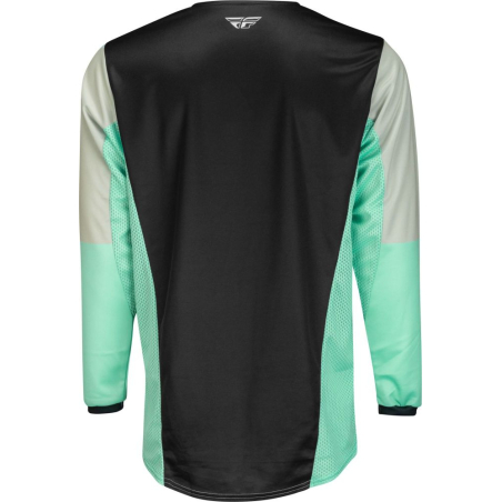 MAILLOT FLY KINETIC JET NOIR/MINT/GRIS Maillot moto cross