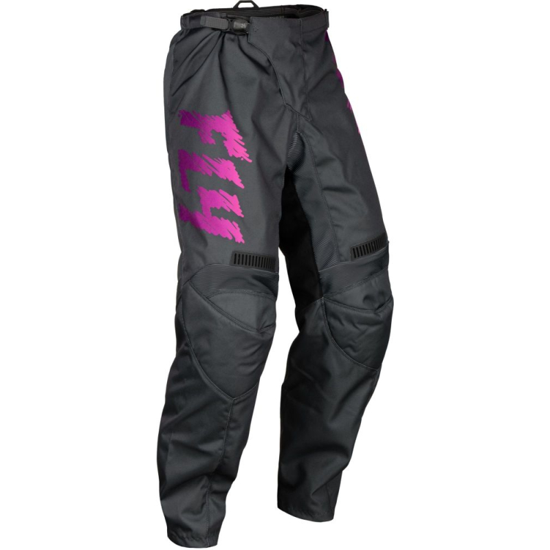 PANTALON CROSS FLY F-16 GRIS/ROSE ENFANT Pantalon moto cross enfant