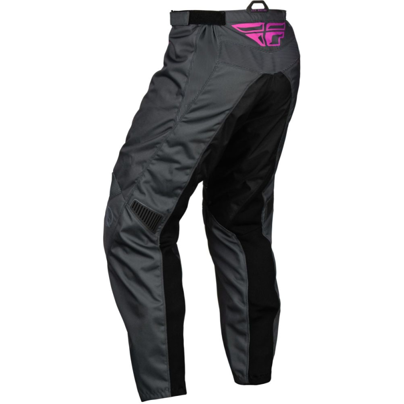 PANTALON CROSS FLY F-16 GRIS/ROSE ENFANT Pantalon moto cross enfant