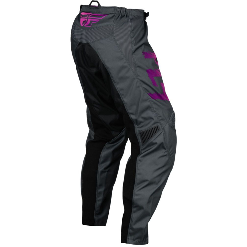 PANTALON CROSS FLY F-16 GRIS/ROSE ENFANT Pantalon moto cross enfant