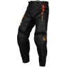 PANTALON CROSS FLY F-16 NOIR/JAUNE/ORANGE ENFANT Pantalon moto cross enfant