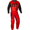 PANTALON CROSS FLY F-16 ROUGE/NOIR ENFANT Pantalon moto cross enfant