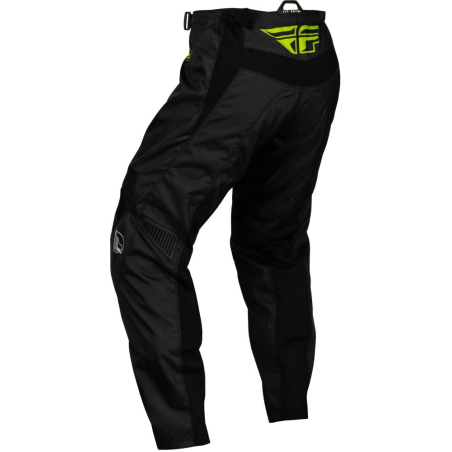 PANTALON CROSS FLY F-16 NOIR/NEON VERT ENFANT Pantalon moto cross enfant