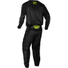 PANTALON CROSS FLY F-16 NOIR/NEON VERT ENFANT Pantalon moto cross enfant