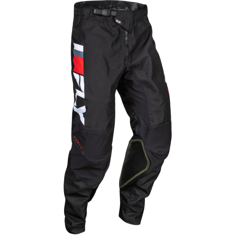 PANTALON CROSS FLY KINETIC PRIX ROUGE/NOIR/BLANC ENFANT Pantalon moto cross enfant