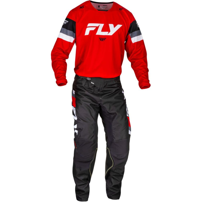 PANTALON CROSS FLY KINETIC PRIX ROUGE/NOIR/BLANC ENFANT Pantalon moto cross enfant