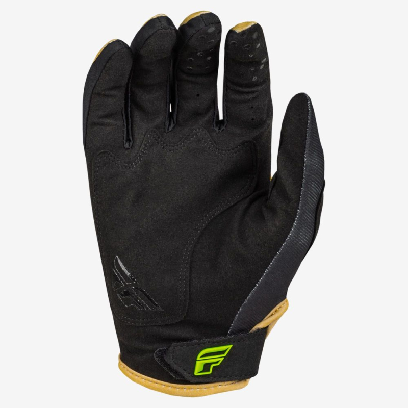 GANTS CROSS FLY KINETIC RELOAD BEIGE/NOIR/JAUNE FLUO Gant moto cross