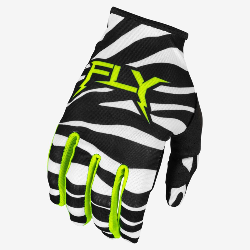 GANTS CROSS FLY LITE UNCAGED NOIR/BLANC/NEON JAUNE Gant moto cross