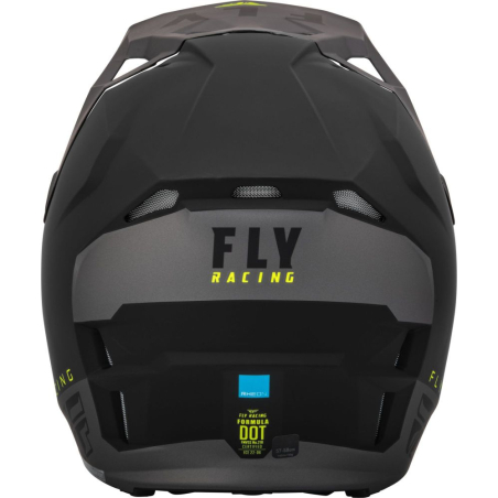 CASQUE FLY FORMULA CP SLANT NOIR/GRIS/JAUNE FLUO Casque moto cross