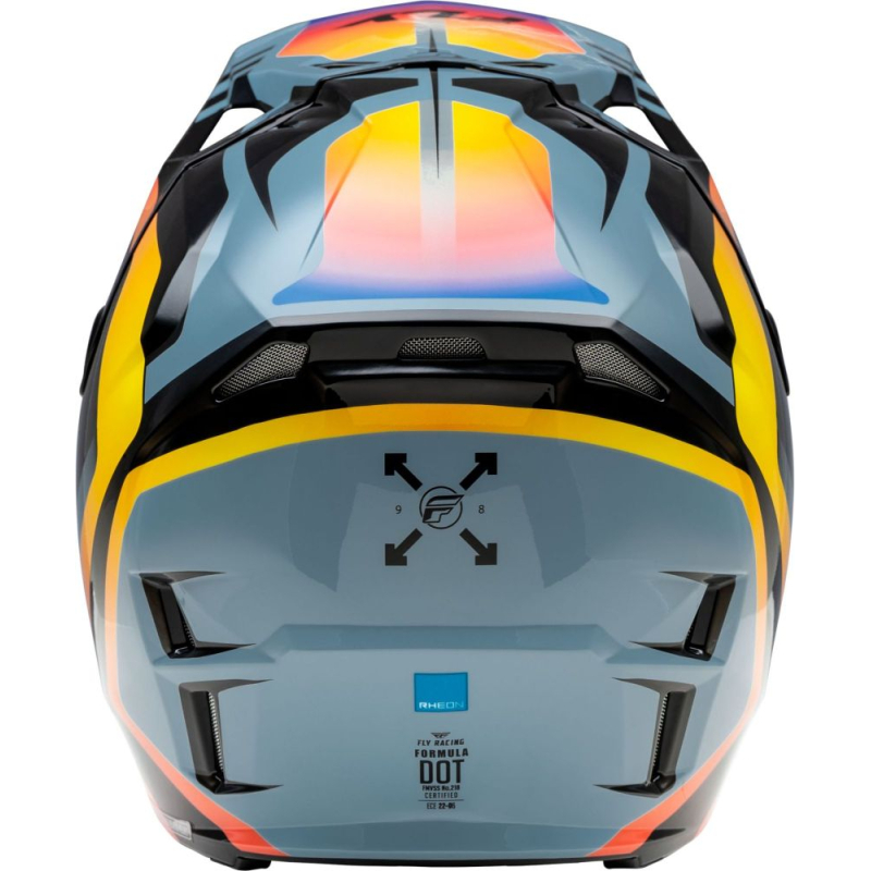 CASQUE CROSS FLY FORMULA CP KRYPTON GRIS/NOIR/ELECTRIC FADE Casque moto cross