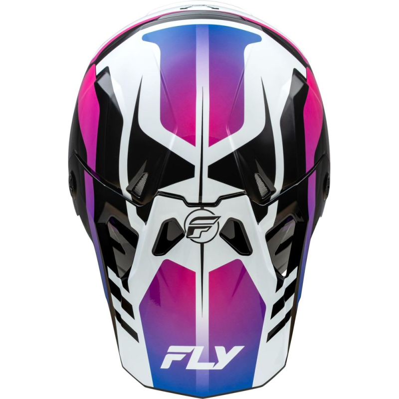 CASQUE CROSS FLY FORMULA CP KRYPTON BLANC/NOIR/VIOLET Casque moto cross