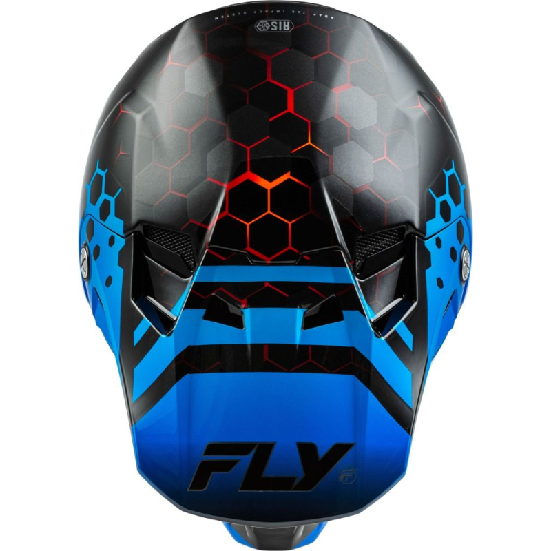 CASQUE CROSS CARBONE FLY FORMULA CC TEKTONIC NOIR/BLEU/ROUGE Casque moto cross