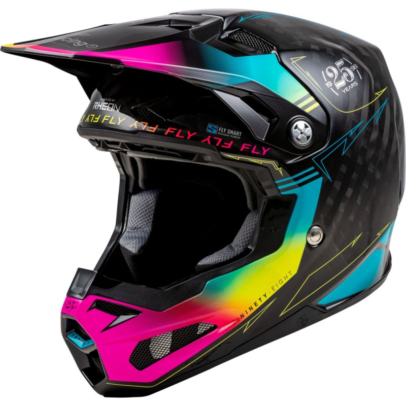 CASQUE CROSS FLY FORMULA S CARBON LEGACY NOIR/BLEU ELECTRIQUE/FUSCHIA Casque moto cross